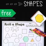 Roll And Color Shapes   Playdough To Plato   Roll A Monster Free Printable