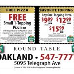 Round Table Pizza Codes | Deoverslag   Free Printable Round Table Pizza Coupons