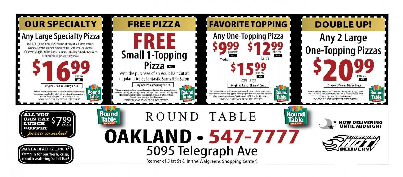 Round Table Pizza Codes | Deoverslag - Free Printable Round Table Pizza Coupons
