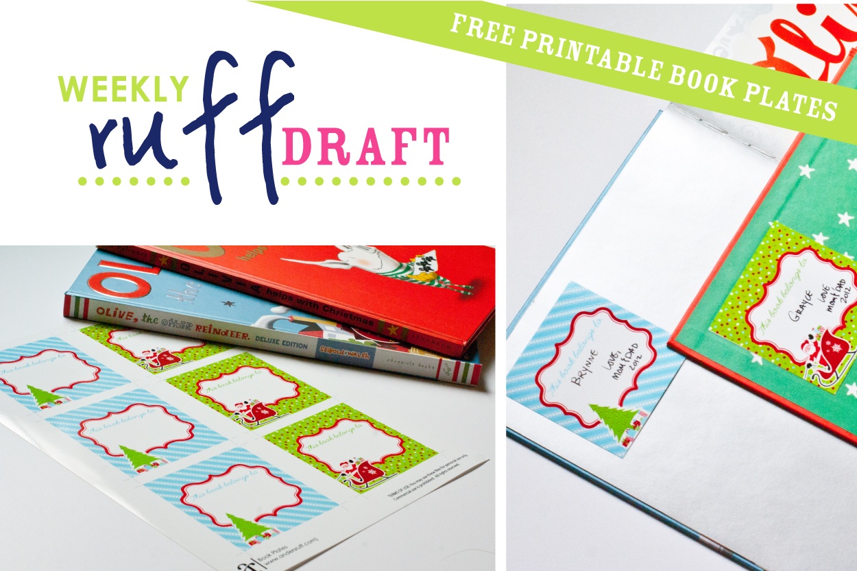 Ruff Draft: Free Printable Book Plates For Christmas - Anders Ruff - Free Printable Christmas Bookplates
