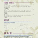 Salon Menu Templates From Imenupro   Free Online Printable Menu Maker