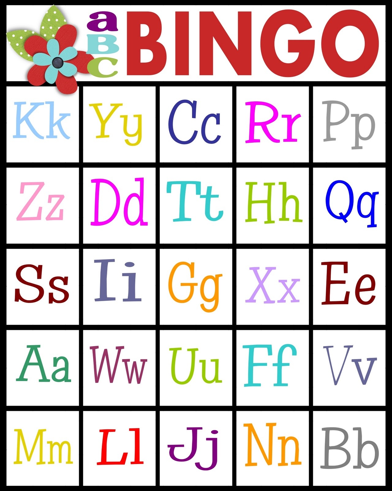 Free Printable Alphabet Bingo Cards Free Printable A To Z