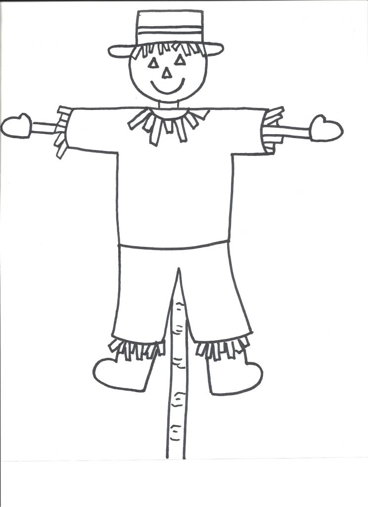 Scarecrow Template Templates Crafts For Preschool Kids Art Free