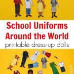School Uniforms Around The World: Printable Dress Up Paper Dolls   Free Printable Paper Dolls From Around The World