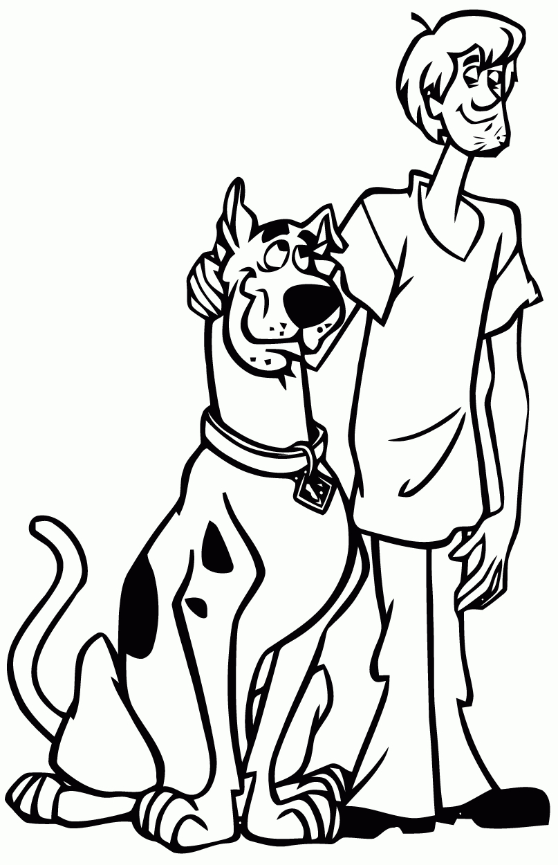 Scooby Doo Free To Color For Kids - Scooby Doo Kids Coloring Pages - Free Printable Coloring Pages Scooby Doo