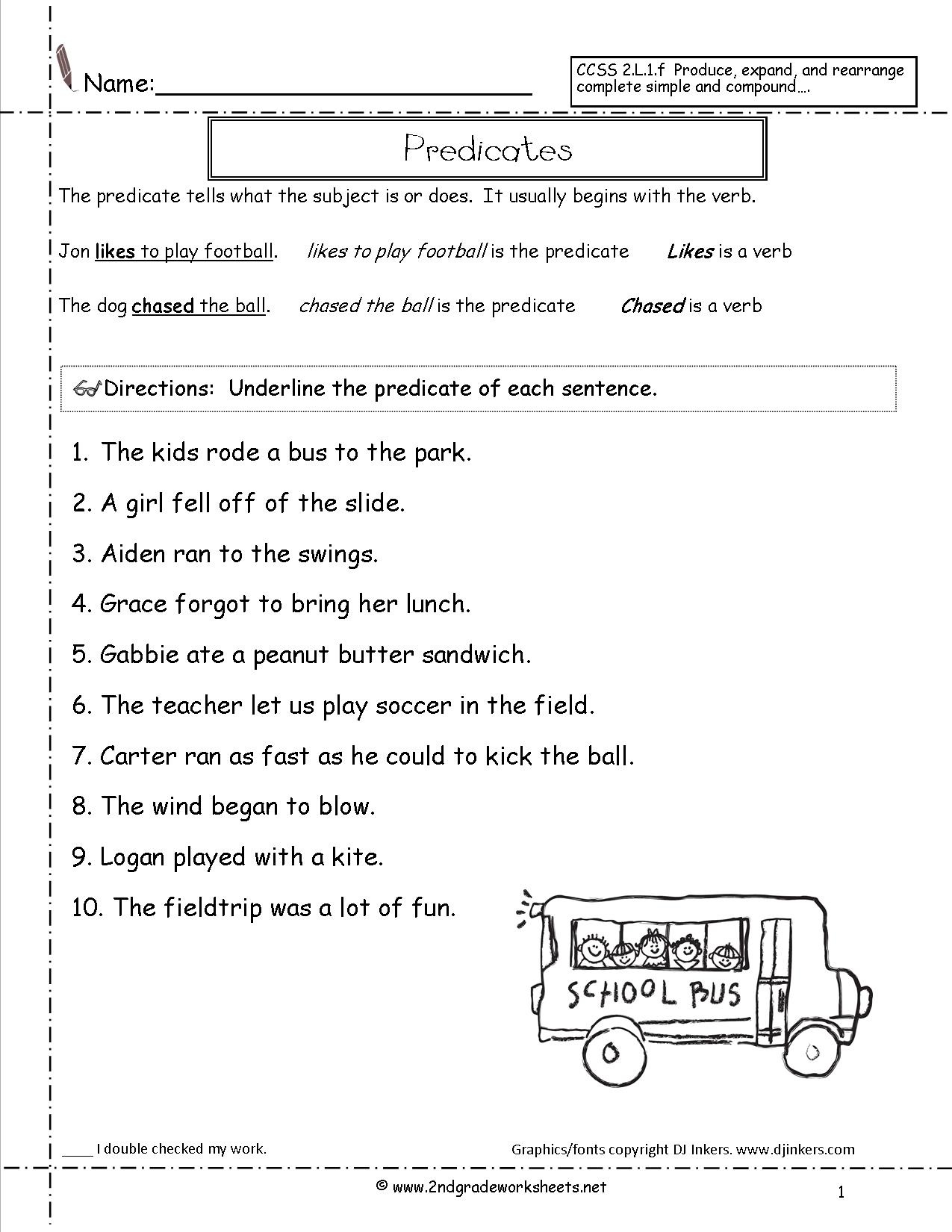 Second Grade Sentences Worksheets, Ccss 2.l.1.f Worksheets. - Free Printable Sentence Correction Worksheets