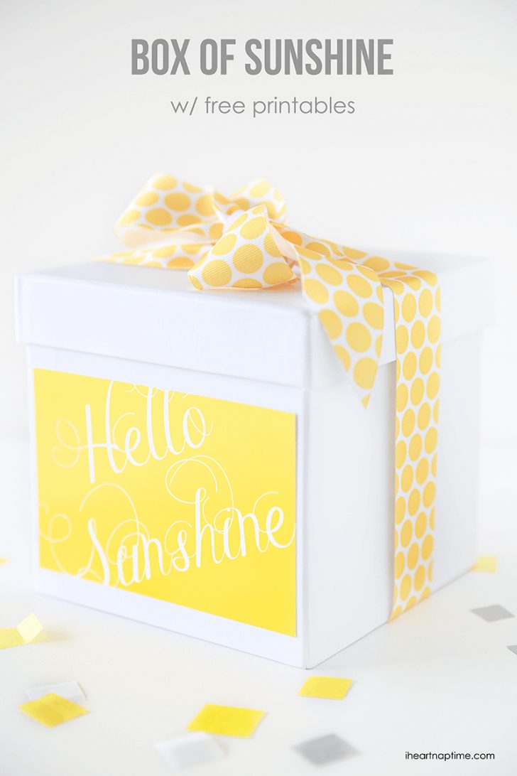 Box Of Sunshine Free Printable
