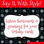 Sentiments And Greetings For Christmas Cards   Free Printable Christmas Cards With Photo Insert