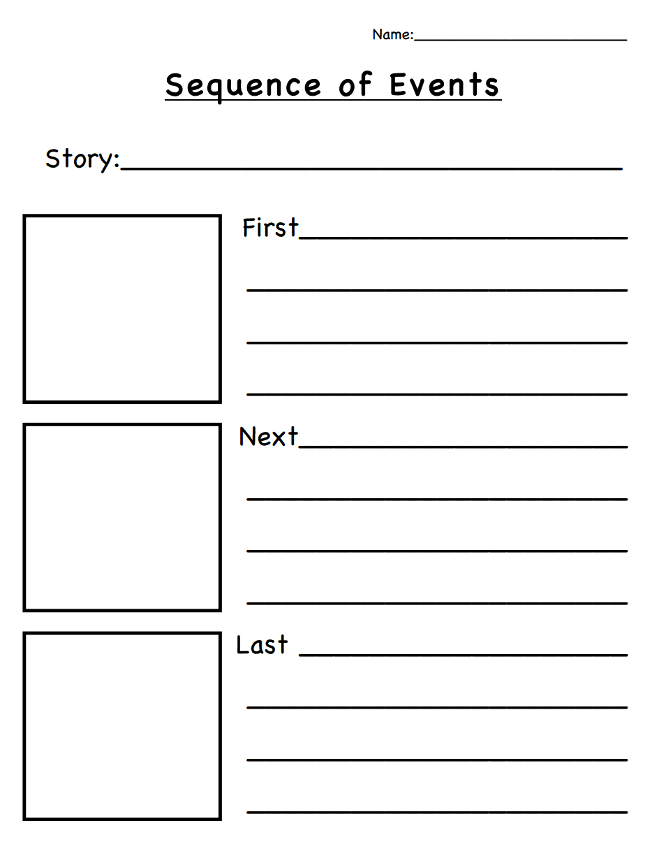 Sequence Of Events.pdf | Classroom Ideas | Sequencing Worksheets - Free Printable Sequencing Worksheets 2Nd Grade