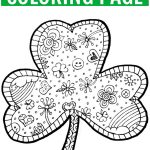 Shamrock Coloring Page Free Printable | Crafts: Free Printables   Free Printable Saint Patrick Coloring Pages