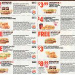 Sheet Burger King Printable Coupons May   Burger King Free Coupons Printable