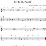 Sheet Music Violin | Joy To The World, Free Christmas Violin Sheet   Free Printable Christmas Sheet Music For Alto Saxophone