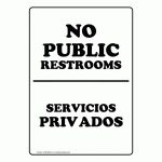 Signs For Public Restrooms. Public Restroom Engraved Sign Se 2759   Free Printable No Restroom Signs