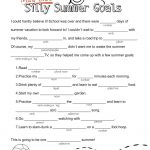 Silly Summer Goals Mad Lib | Summertime!!! | Mad Libs, Summer Kids   Free Printable Mad Libs For Middle School Students