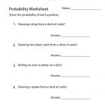 Simple Probability Worksheet   Free Printable Educational Worksheet   Free Printable Probability Worksheets 4Th Grade