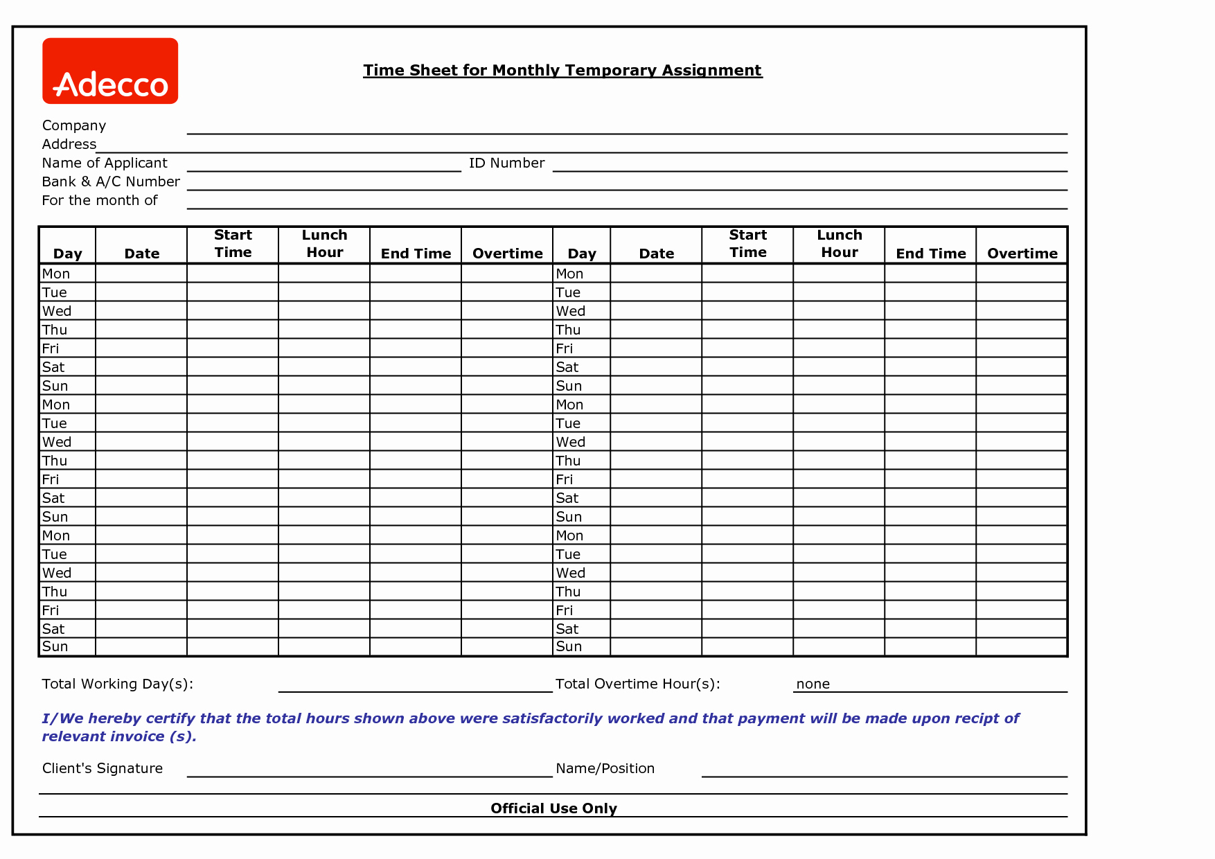 Simple Time Sheets To Print For 9 Free Printable Time Cards - Free Printable Time Cards