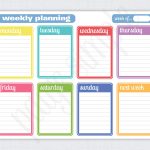 Simple Weekly Planner | Free Printable Weekly Planner | Via   Free Printable School Agenda Templates
