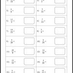 Simplifying Or Reducing Fraction Worksheets | For My Kiddies   Free Printable Fraction Worksheets Ks2