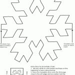 Snowflake Chain Template | Christmas | Snowflakes, Snowflake Pattern   Snowflake Template Free Printable