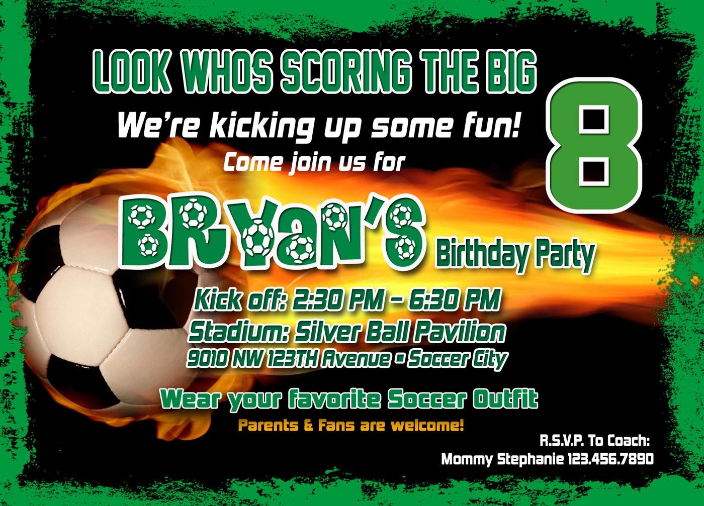 Soccer Birthday Party Invitation Template | Home Party Ideas - Free Printable Soccer Birthday Invitations