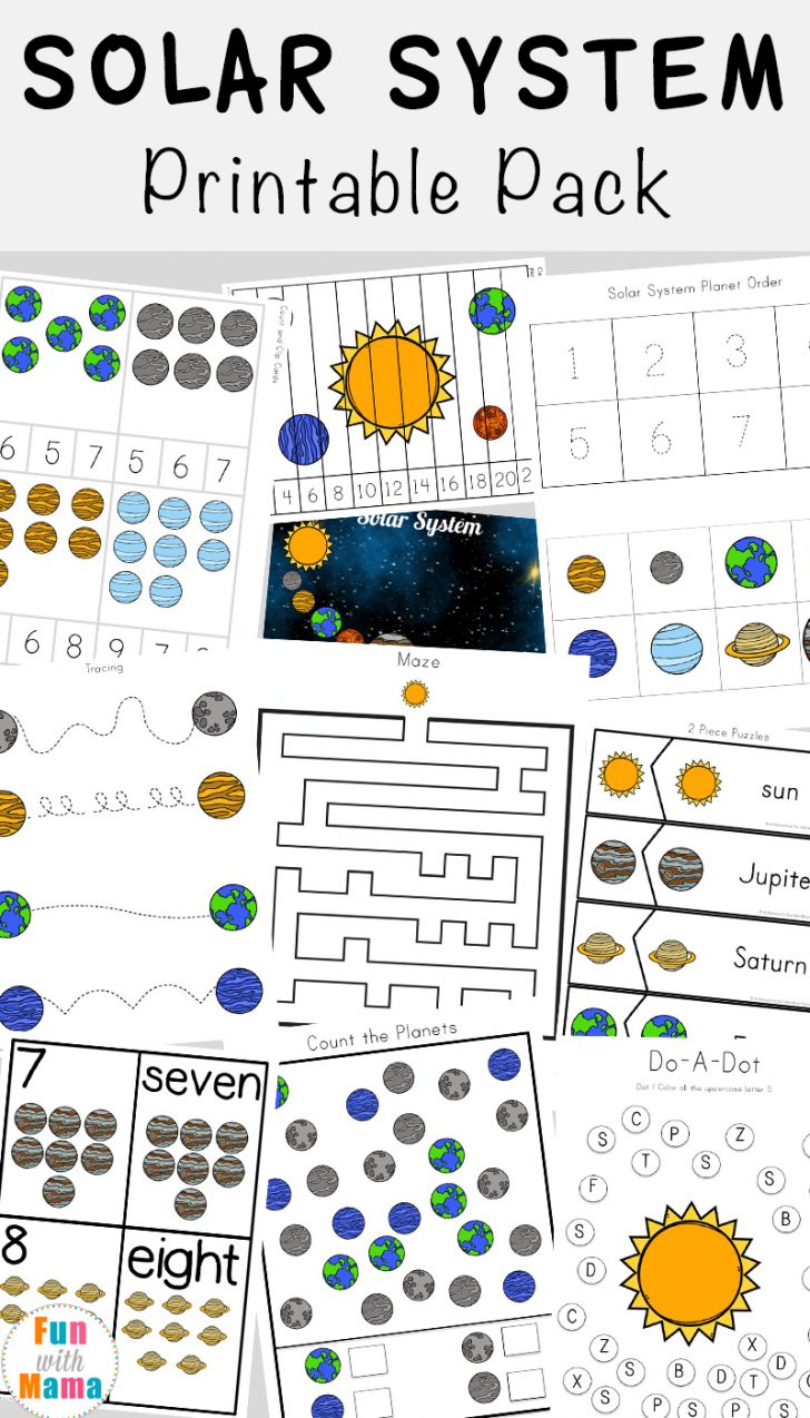 Solar System Charts Free Printable