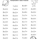 Space Theme   4Th Grade Math Practice Sheets   Multiplication Facts   Free Printable Math Worksheets For 3Rd Grade