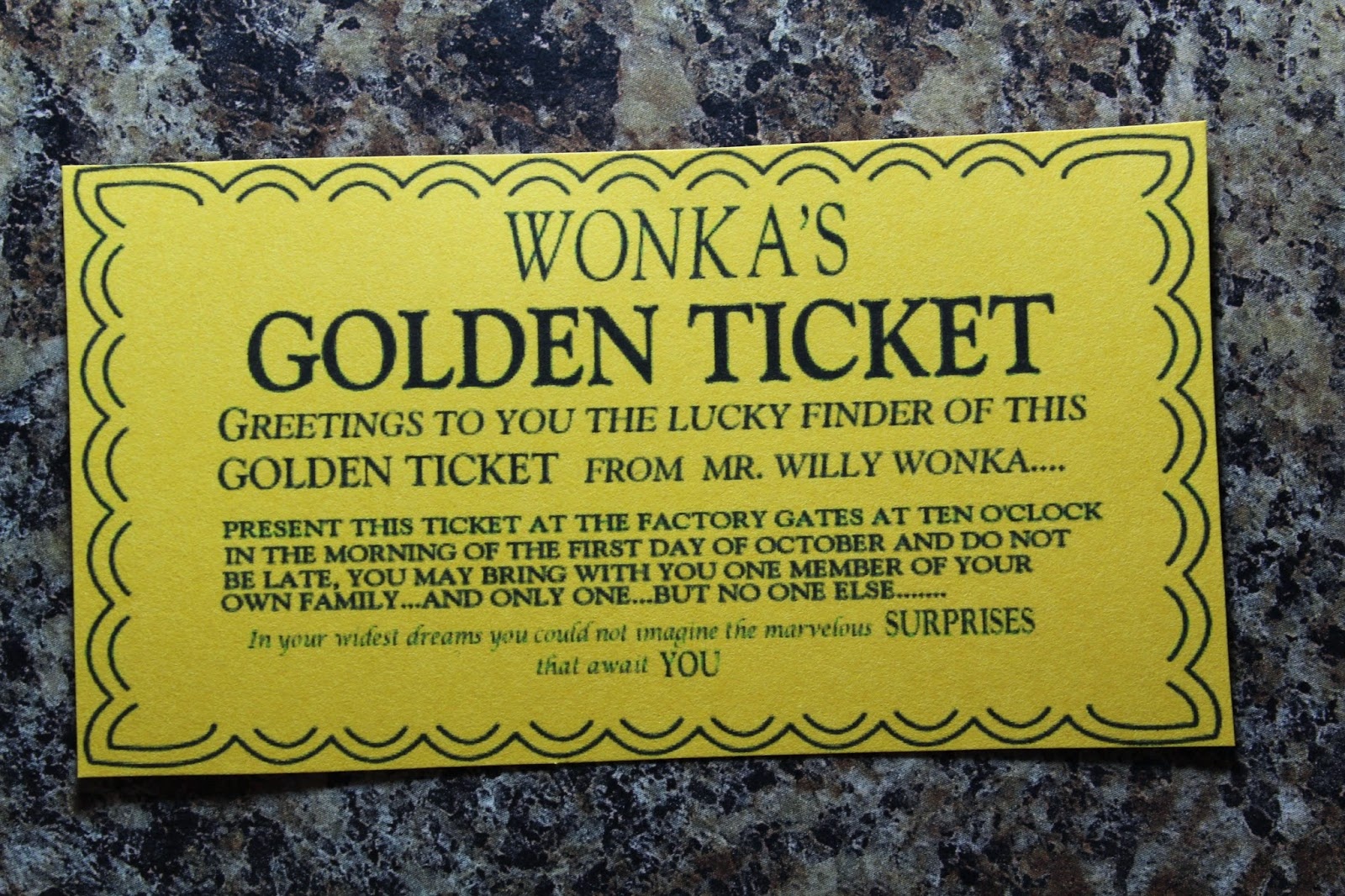 Spark And All: Charlie And The Chocolate Factory - Wonka Bar Wrapper Printable Free