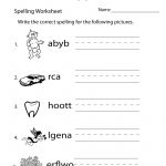 Spelling Test Worksheet   Free Printable Educational Worksheet   Year 2 Free Printable Worksheets