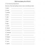 Spelling Worksheets | Fifth Grade Spelling Worksheets   7Th Grade Spelling Worksheets Free Printable