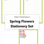 Spring Flowers Stationery Set   A Printable Freebie | Printables   Free Printable Spring Stationery