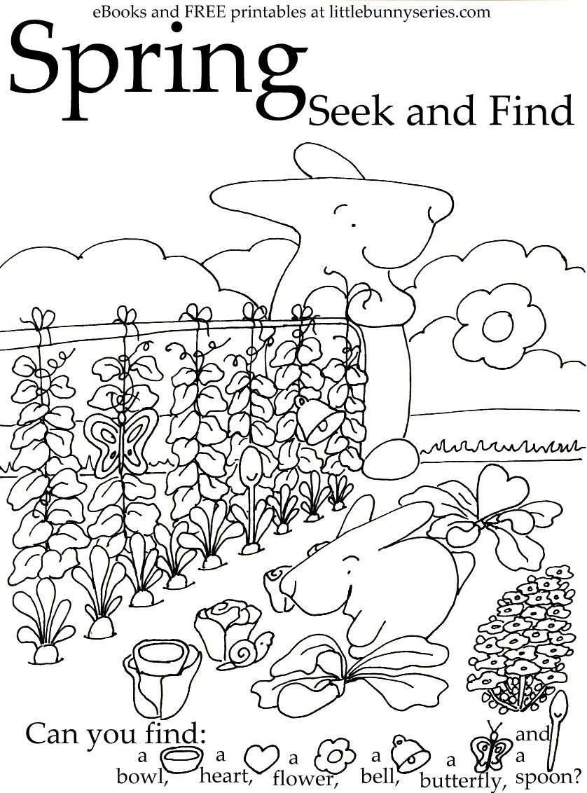 Spring Seek And Find Pdf | Seek And Find Worksheets | Preschool - Free Printable Seek And Find