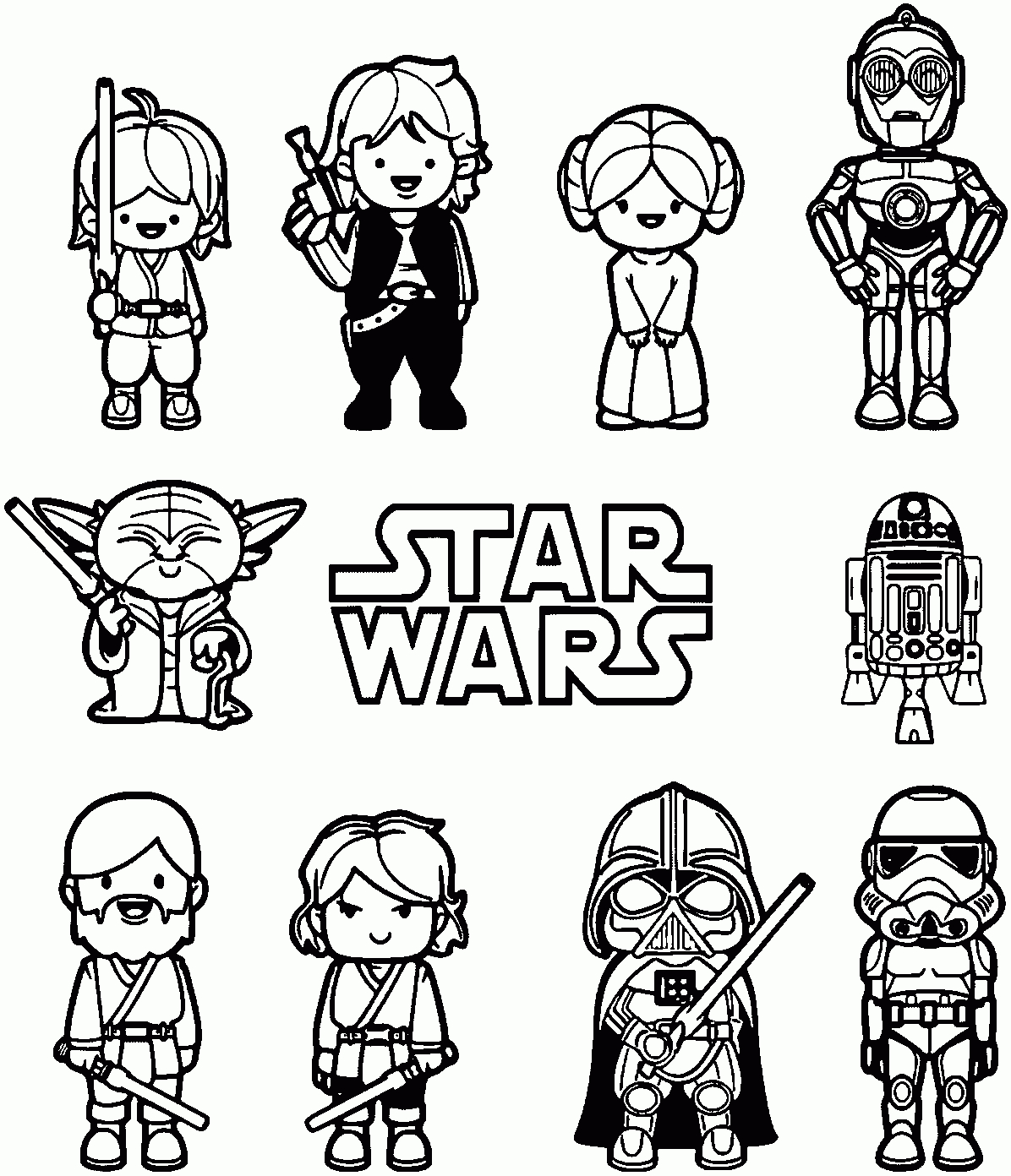 Star-Wars-Coloring-Pages-Luke-Skywalker-Star-Wars-Coloring-Pages - Free Printable Star Wars Coloring Pages