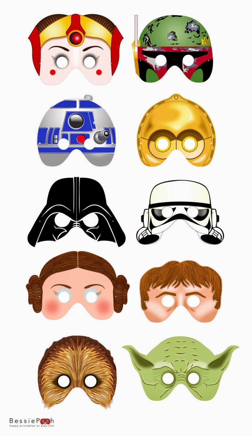 Star Wars Free Printable Masks. - Oh My Fiesta! In English - Free Printable Masks