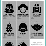 Star Wars Valentines Printables Free Download | Parties Full Of Wonder   May The Force Be With You Free Printable