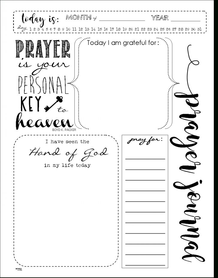 Free Printable Prayer Journal
