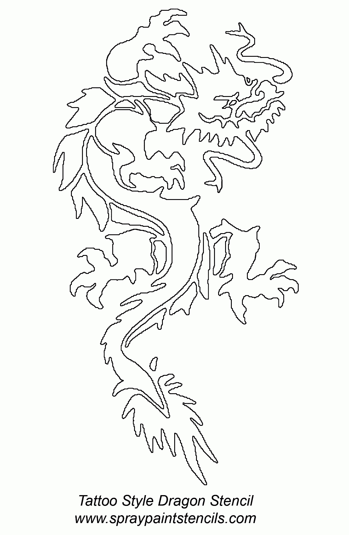 Stencil Requests For January 2007 Page 2 - Free Printable Dragon Stencils