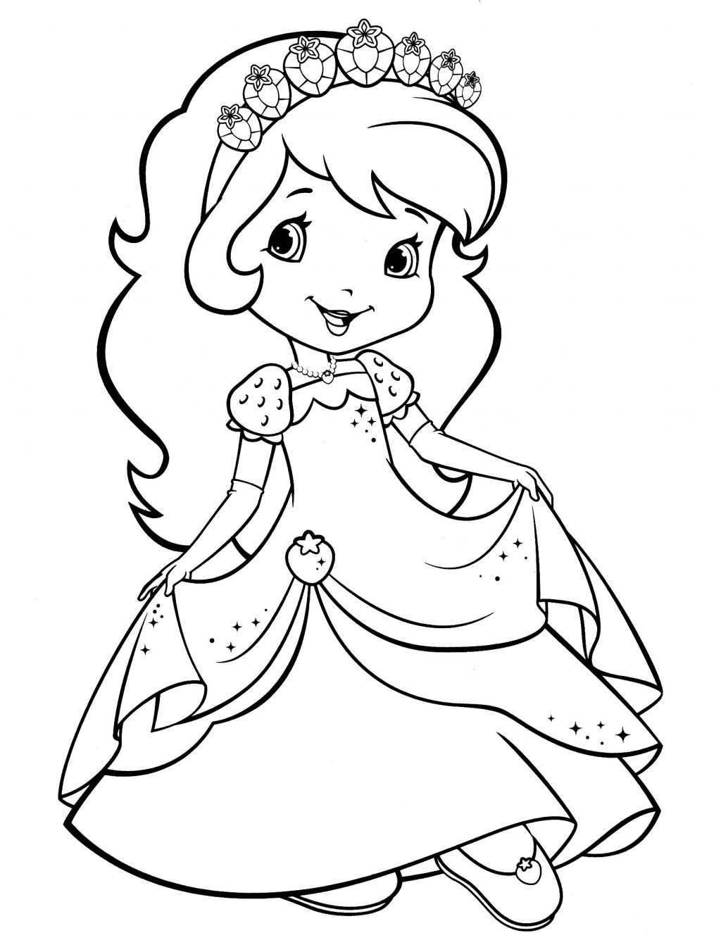 Strawberry Shortcake Coloring Pages Coloring Pages Strawberry - Strawberry Shortcake Coloring Pages Free Printable