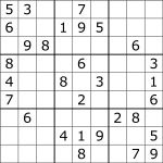 Sudoku   Wikipedia   Free Printable Sudoku 4 Per Page