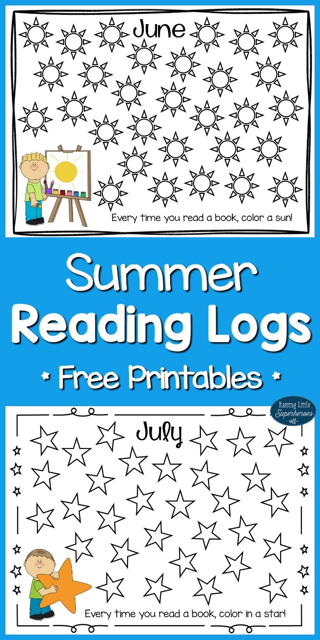 Summer Reading Logs For Kids (Free Printables) - - Free Printable Kindergarten Reading Books
