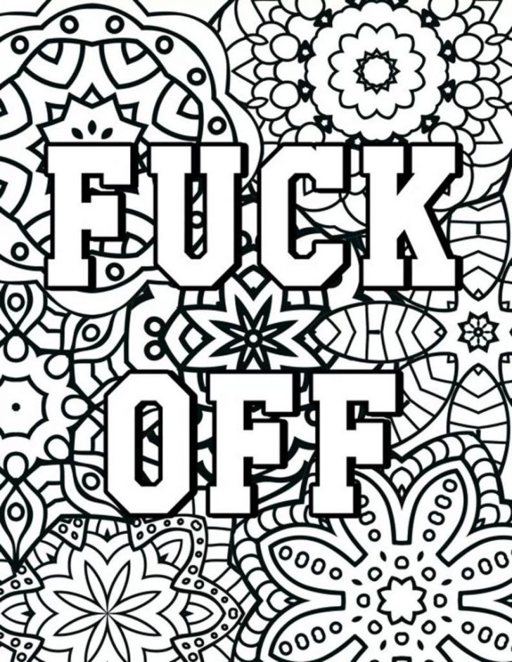 Free Printable Coloring Pages For Adults Only Swear Words