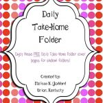 Take Home Folder Cover Pages | Kindergarten | Take Home Folders   Free Printable Take Home Folder Labels