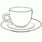 Tea Cup Colouring Page Clipart   Free To Use Clip Art Resource   Free Printable Tea Cup Coloring Pages