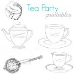Tea Party Printables   Free Printable Tea Cup Coloring Pages