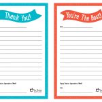 Teacher Appreciation Week – Free Printable “Thank You” Notes | La   Free Printable Thank You Cards For Teachers