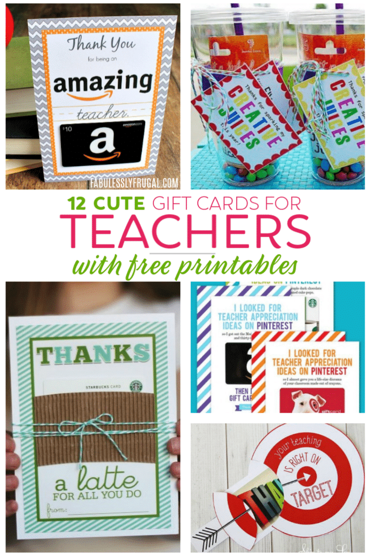 Teacher Gift Card Ideas &amp;amp; Gift Card Holder Printables - Fabulessly - Free Teacher Appreciation Week Printable Cards
