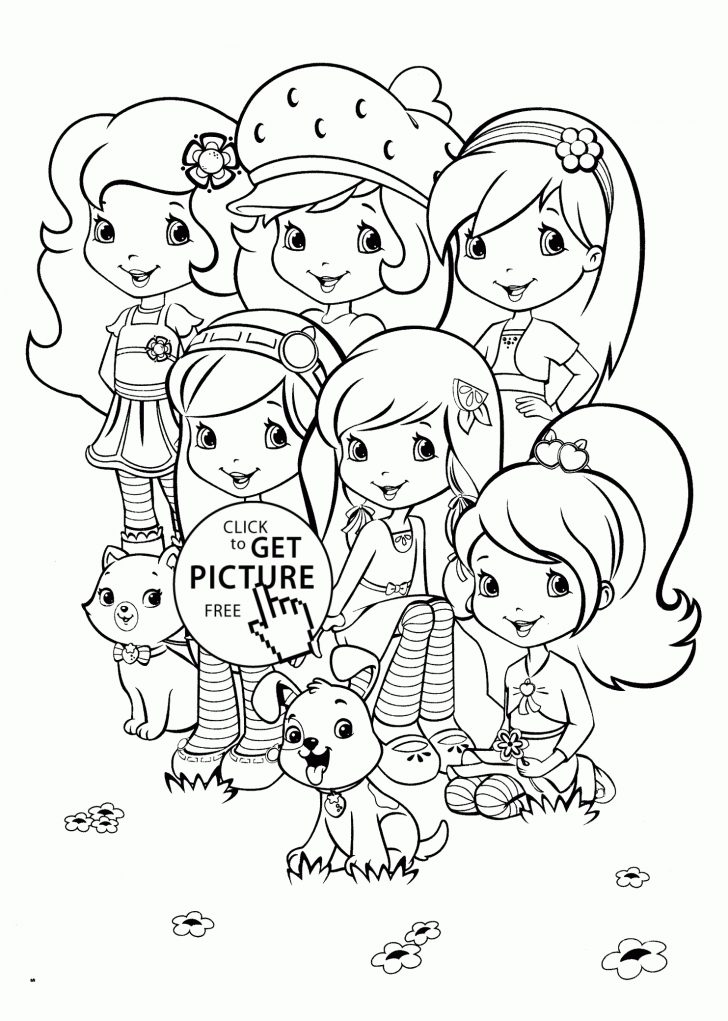 Strawberry Shortcake Coloring Pages Free Printable
