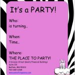 Teenage Girl Birthday Invitations Free Printable — Birthday   Free Printable Girl Birthday Invitations