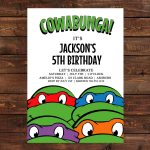 Teenage Mutant Ninja Turtles Birthday Party Invitations | Dolanpedia   Free Printable Tmnt Birthday Party Invitations