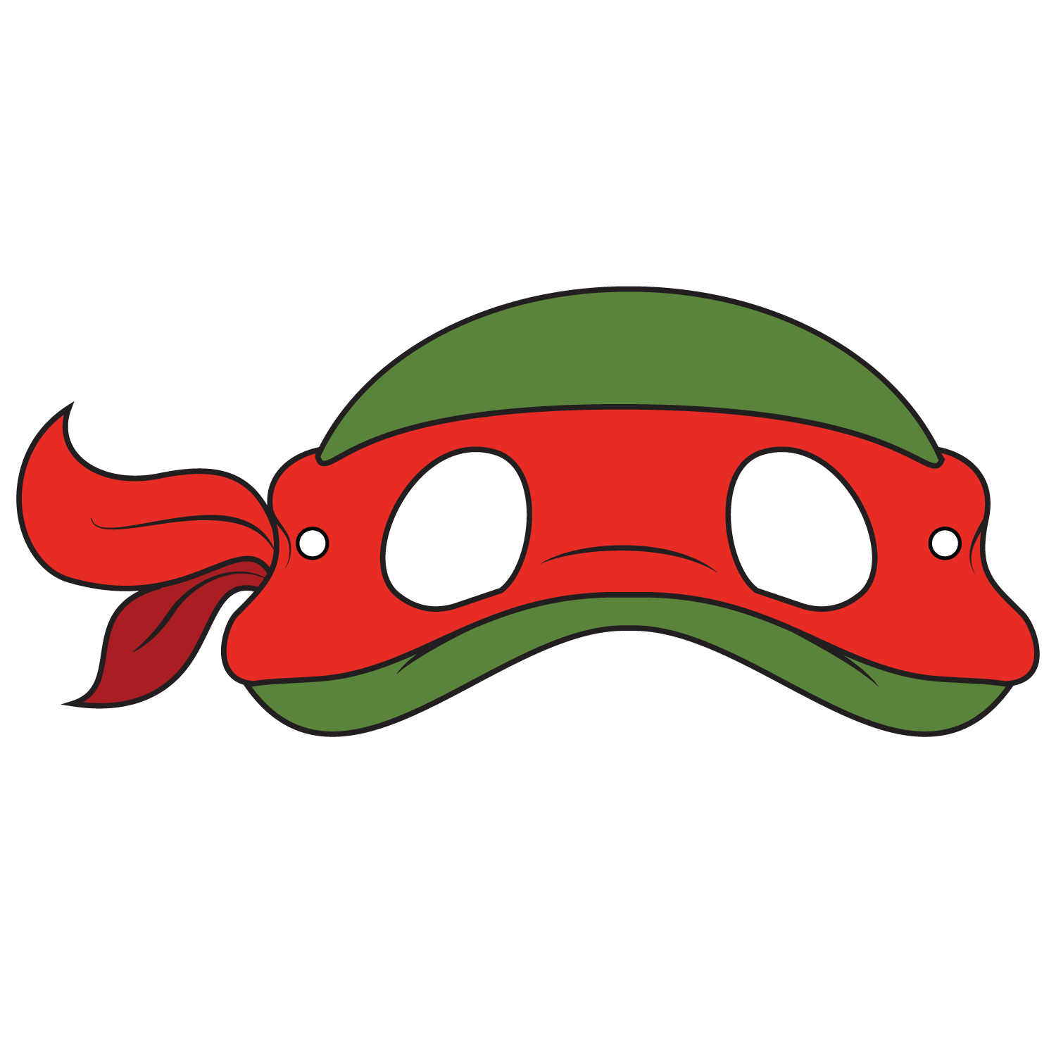 Teenage Mutant Ninja Turtles Mask Template | Free Printable - Teenage Mutant Ninja Turtles Free Printable Mask