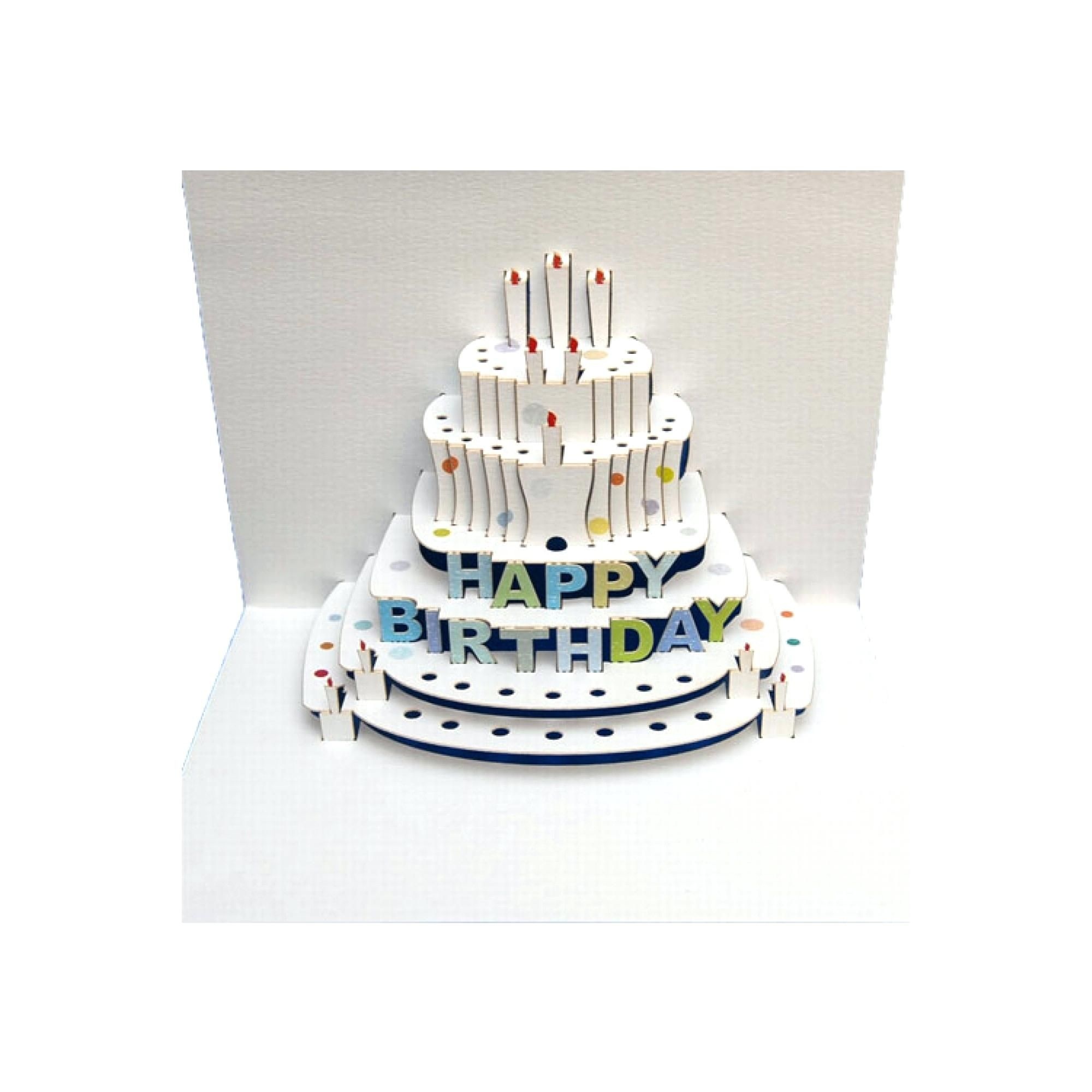 Template: Birthday Cake Pop Up Card Template Happy Kirigami Tutorial - Free Printable Pop Up Birthday Card Templates